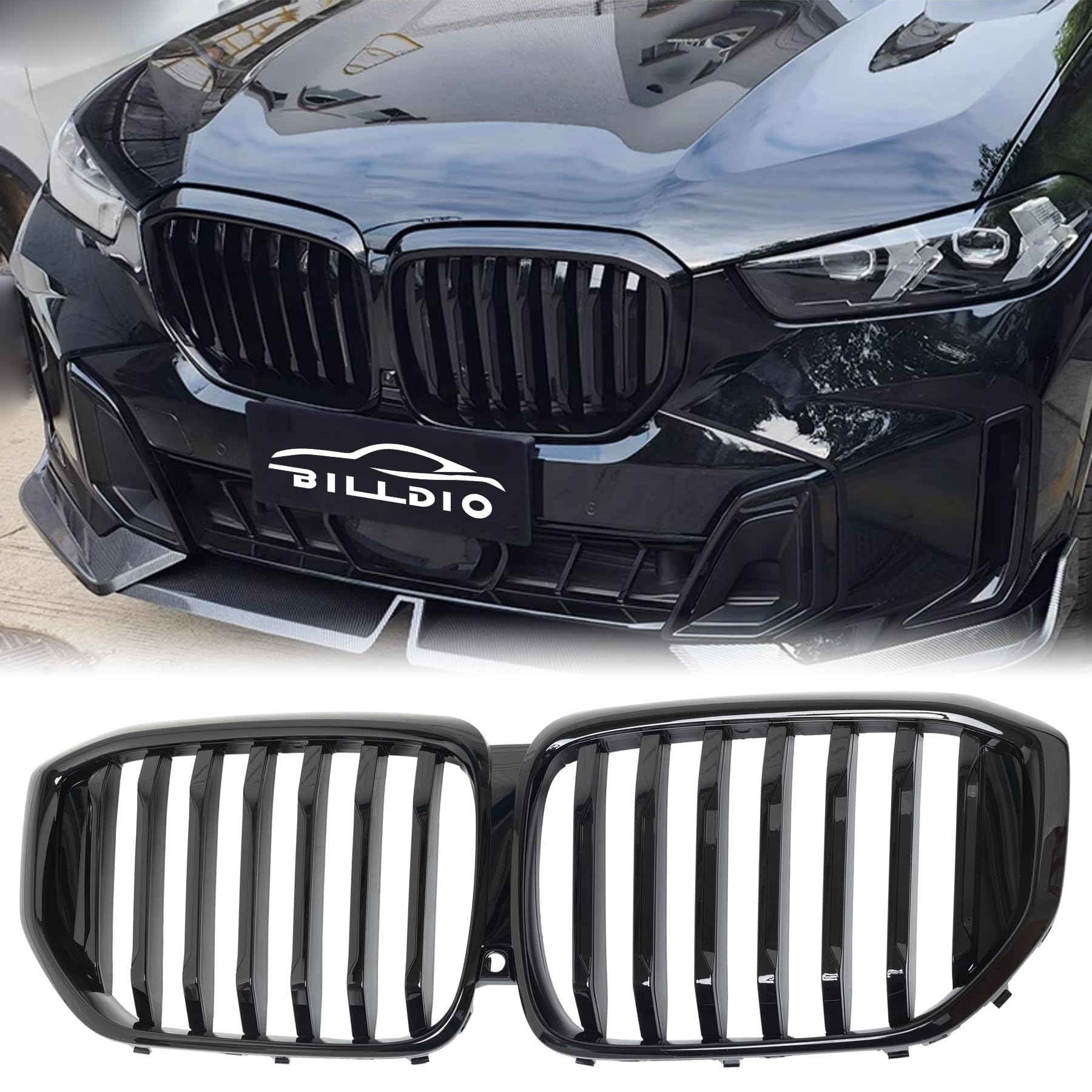 Amazon.com: BILLDIO G05 Grill - Black Kidney Grille Compatible With ...