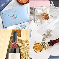 Vista 4 de Cuentas de sellado de cera, 600 cuentas de sellado de cera para sellado de letras, kit de sellado de cera para sellado de cera, cuentas de cera