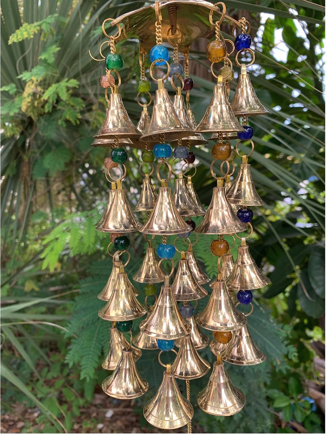 Beaded Brass Bell Yoga Zen Meditation Harmony Hanging Wind Chime