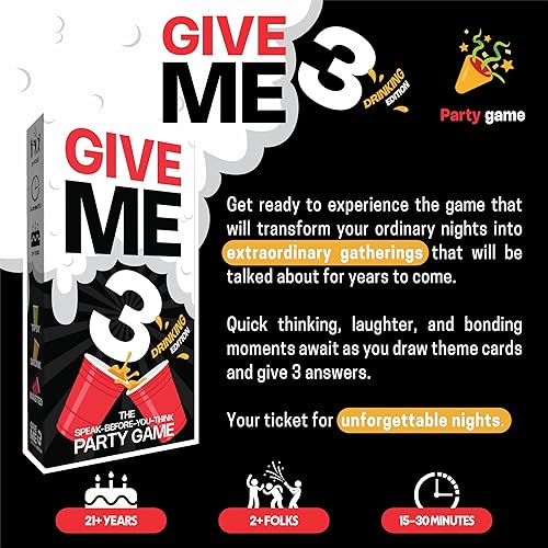 Miniatura 4 de Dame 3 juego de beber - Juegos de beber para adultos de ritmo rápido y divertidos  2+ jugadores  Juego de reglas de 10 segundos  Juegos de cartas