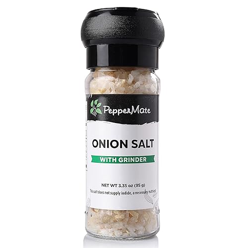 Vista 17 de PepperMate Condimento de sal marina con molinillo - Mezcla en recipiente de vidrio para frescura, especias gourmet de sal marina para barbacoa
