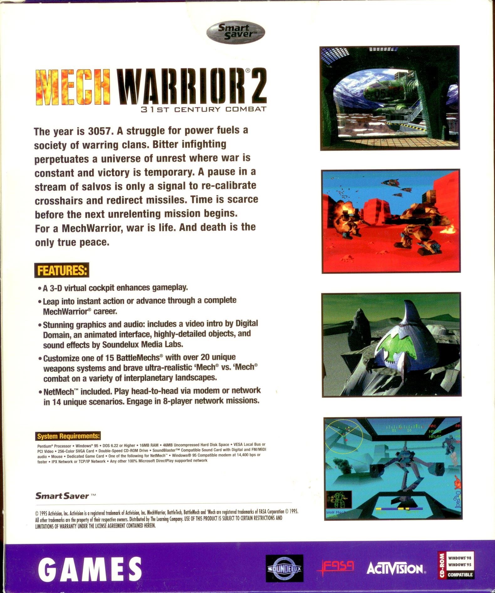 Amazon.com: Mech Warrior 2 - 31st Century Combat : Video Games