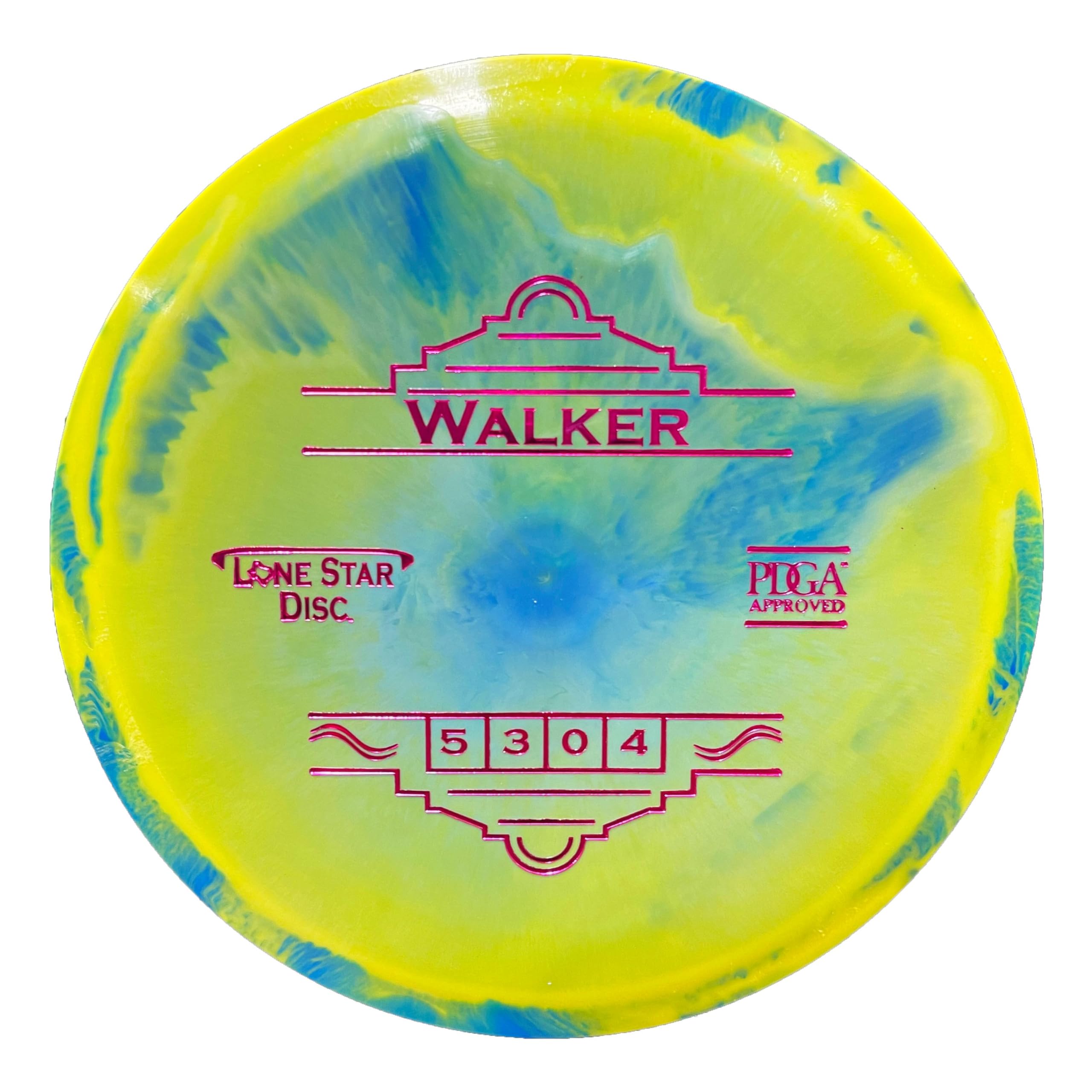 Lone Star Disc Delta 2 Walker | Overstable Disc Golf Midrange | 170g+ | Stiff, Grippy Base Plastic | Good Headwind Fighter | Colors May Vary