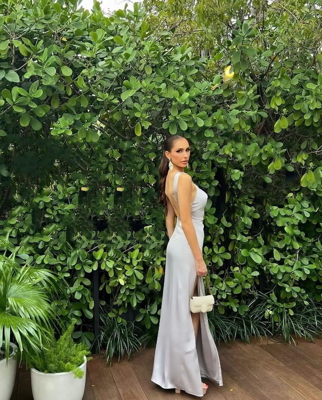 Women's Halter Satin Bridesmaid Dresses with Silt Mermaid Prom Dress for Women Formal Party Dresses