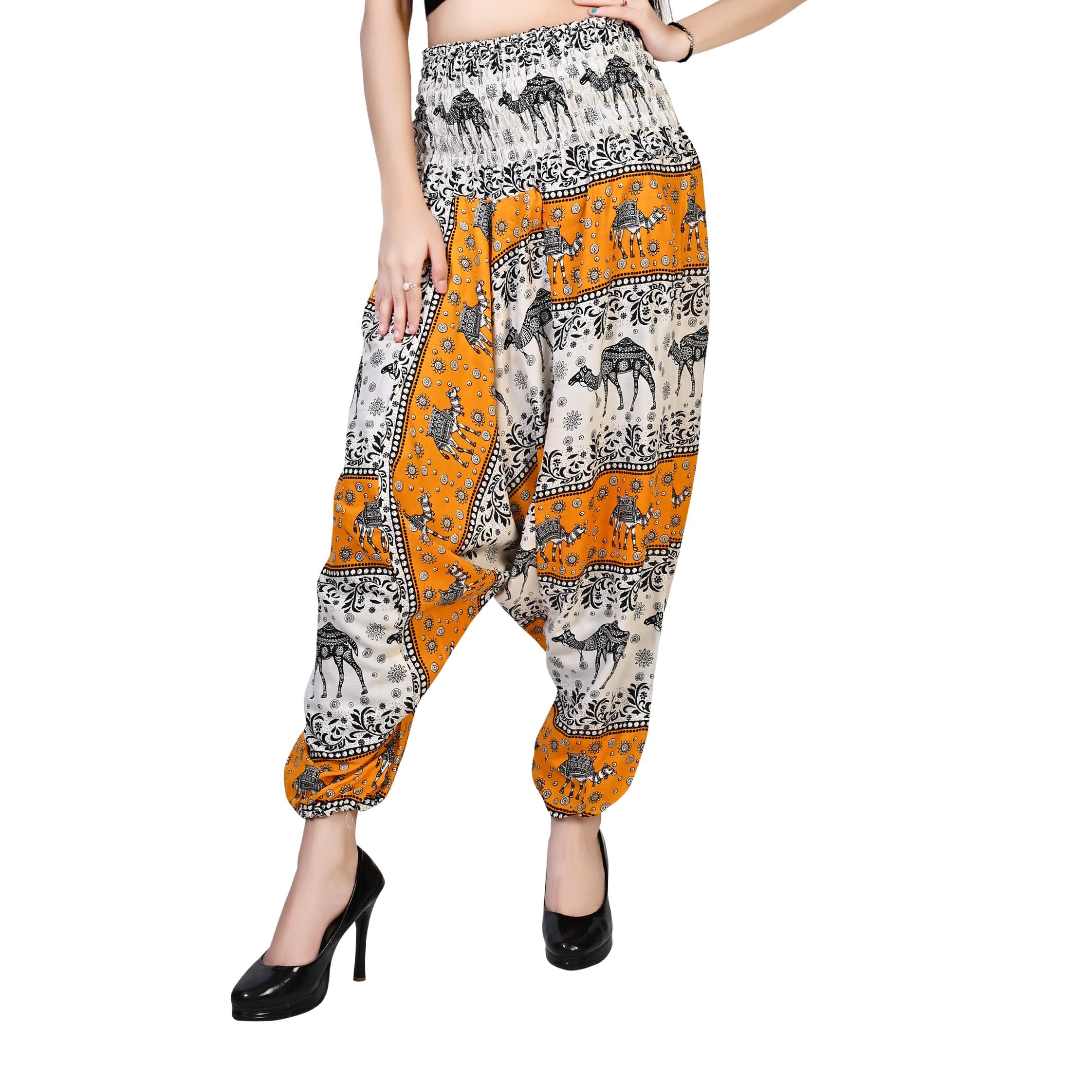 Present Where Comfort Meets Confidence Women's Relaxed Harem Pants Free Size -N202628-image-34