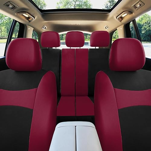 Miniatura 10 de FH Group Fundas de Asientos de Coche Juego Completo de Tela, Combo de Ajuste Universal, Fundas de Asientos Automotrices Lavables, Fundas de Asientos