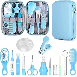 Complete 7-Piece Infant Safety Grooming Kit (Blue)