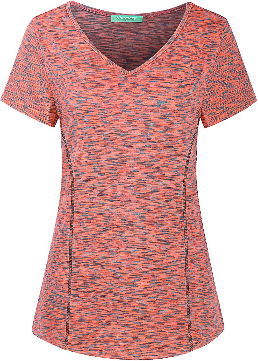 Kimmery V Neck T Shirts for Women Short Sleeve Workout Yoga Tops for Women
