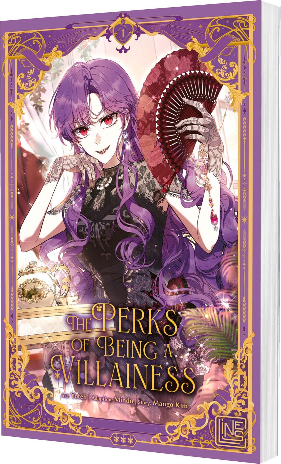 The Perks of Being a Villainess 1: Humorvoller Romantasy-Manhwa über eine Frau, die als Roman¿Bösewichtin wiedergeboren wird - limitierte Auflage mit Photocard