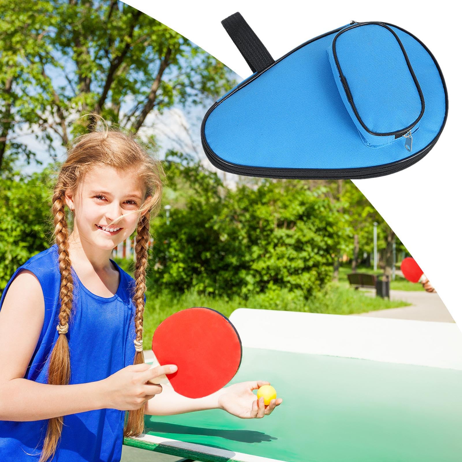 tischtennisschläger aufbewahrung Tischtennisschläger-Hülle Schützende Schlägerhülle Balltasche Halter Typ:Runde Behälter Boomer Racer, Kinderfahrrad gebraucht
