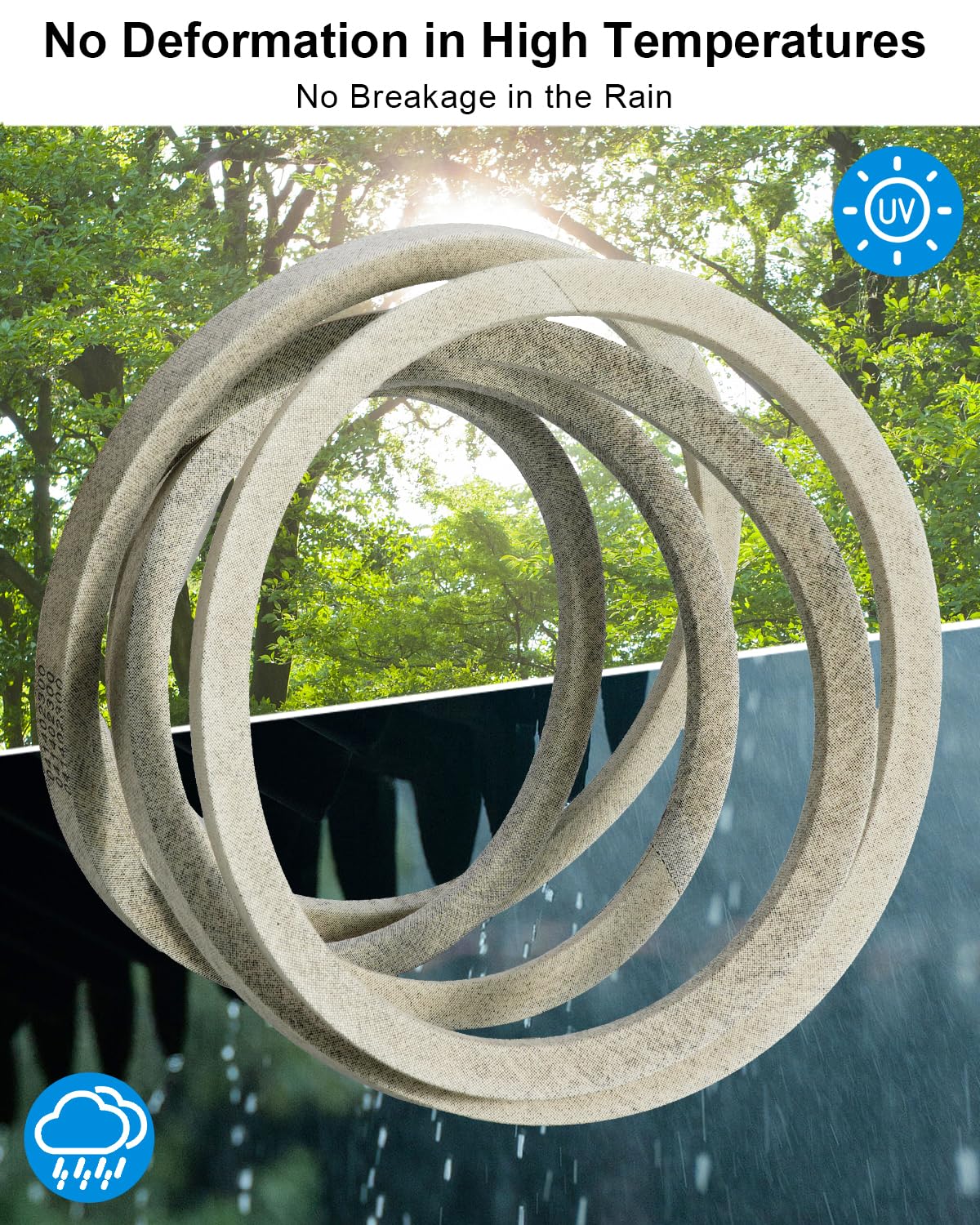 Deck Belt Kevlar Fit for Bad Boy 041-4023-00 Maverick HD MZ Rambler Revolt SD 42" Lawn Mower, 5/8" x 135" Drive V Belt