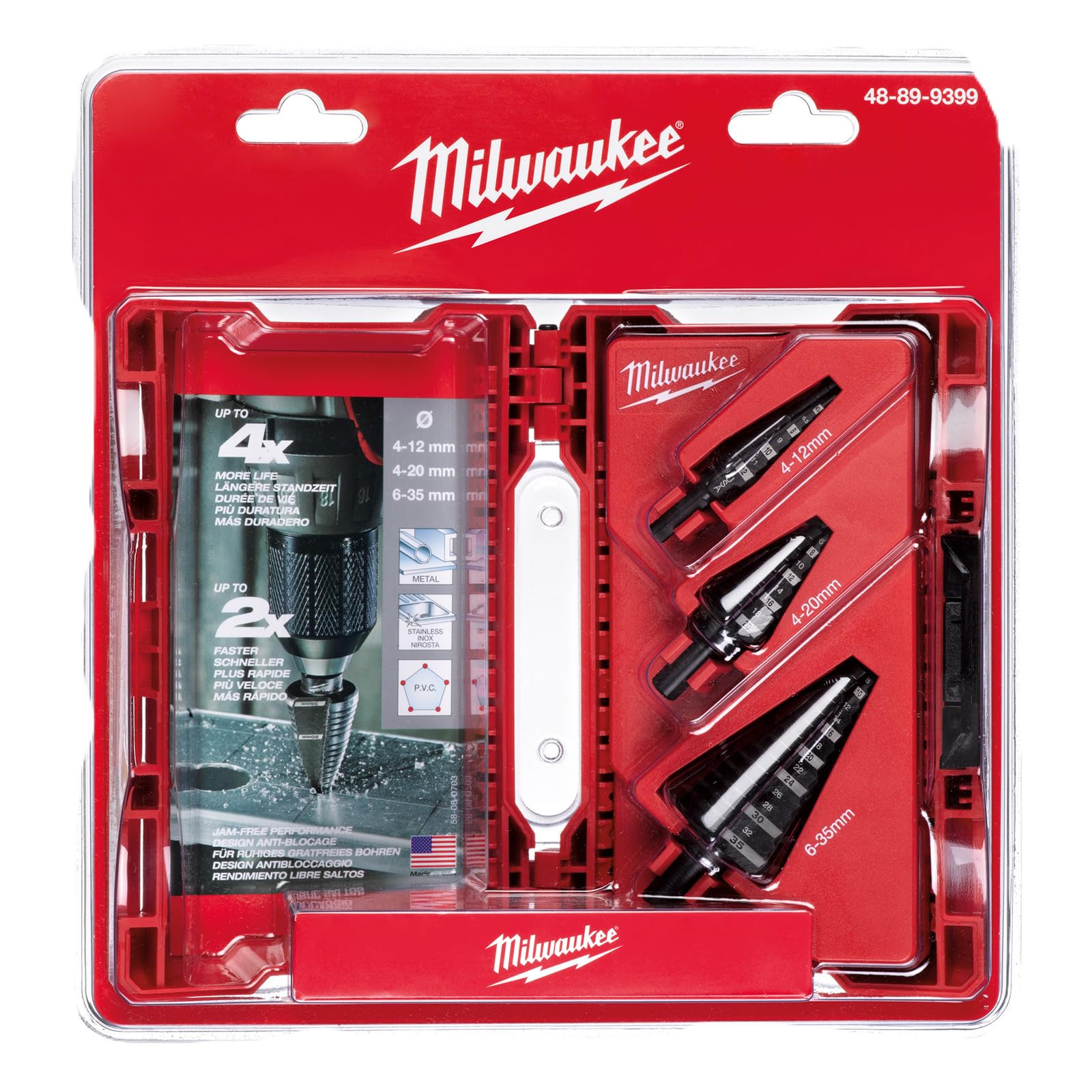 Amazon.com: Step Drill Bit Set, 33 Holes Size, 3Pieces