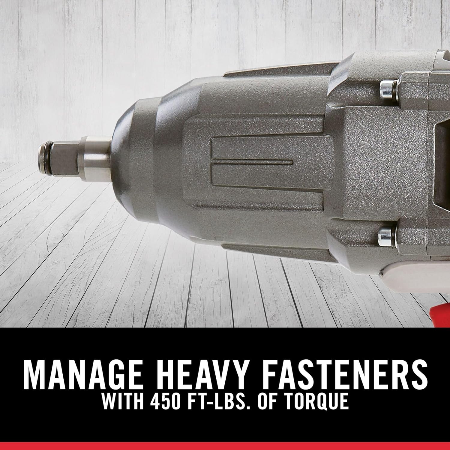 PORTER-CABLE Impact Wrench, 450 lbs of Torque, 1/2 Inch Hog Ring, 7.5-Amp, Corded (PCE211) - Image 5