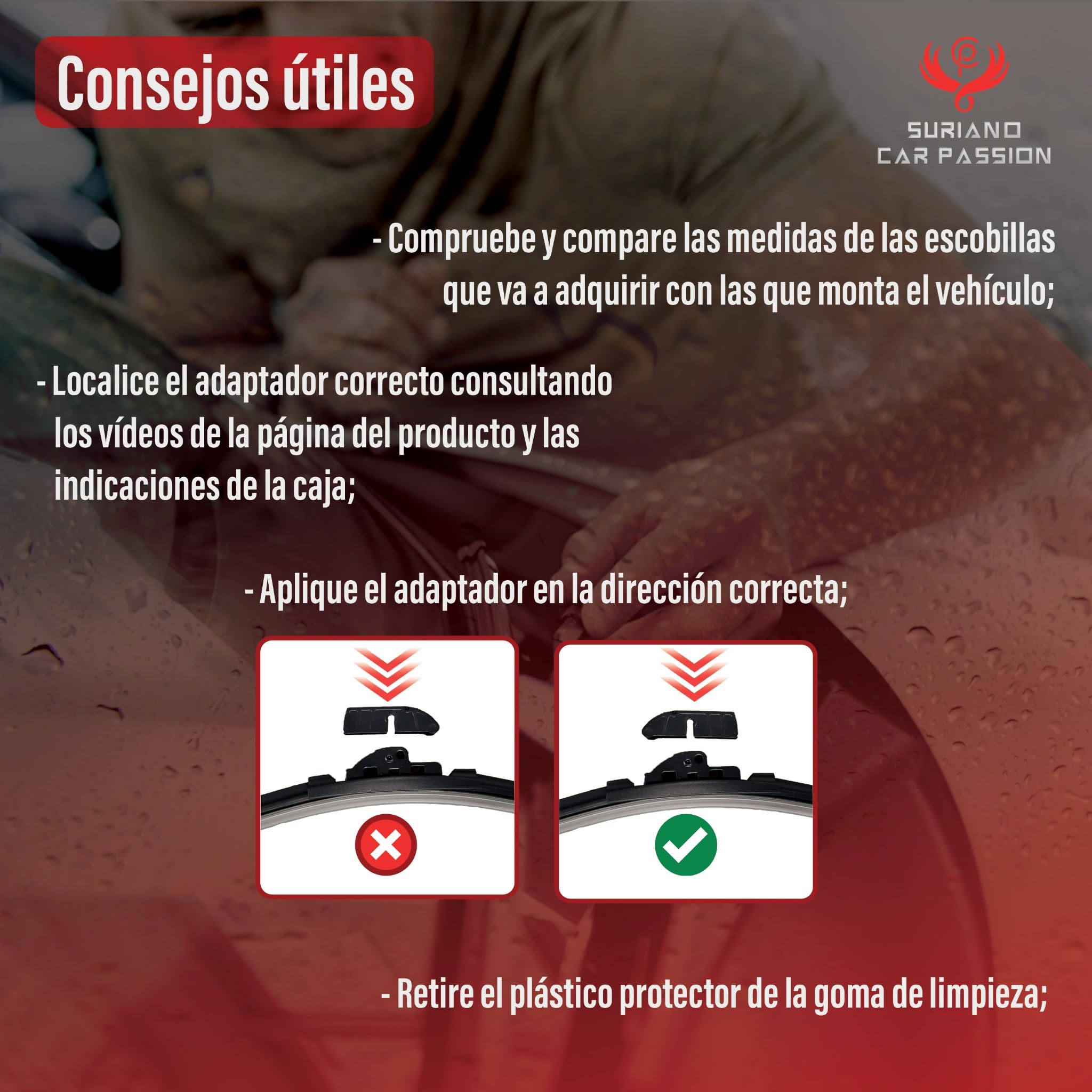 Limpiaparabrisas Coche Compatible con HONDA CIVIC (no modelo 3 puertas) 01/2006-08/2011 Escobillas delanteras 70 55 cm - Set nuevo Aero Flat — view 7