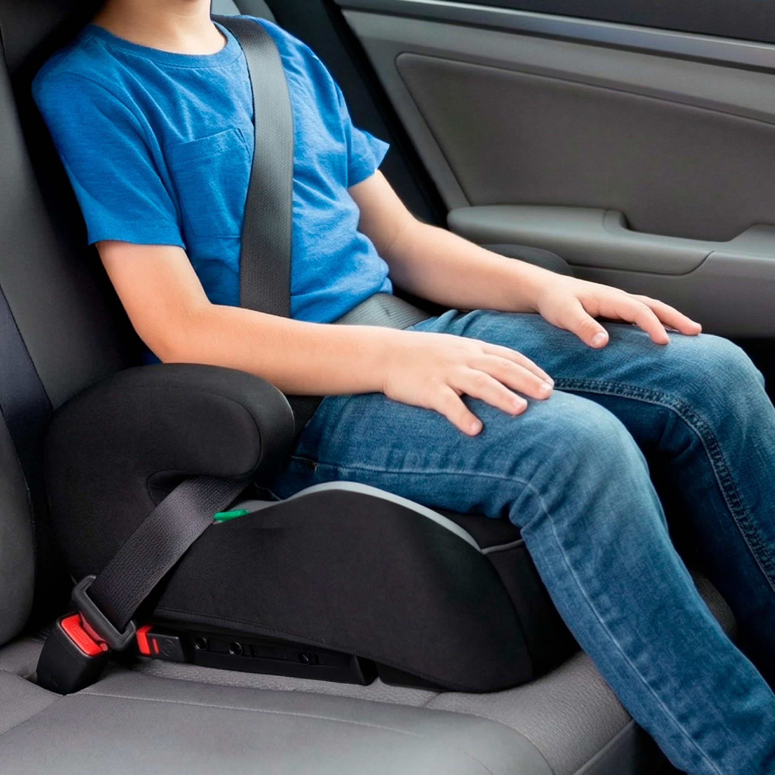 toral - Alzador Coche Niño Isofix i-Size - Asiento Elevador Niño - Se puede utilizar también sin Isofix - Silla Coche grupo 1 2 3 - Modelo Monza Negro — view 6