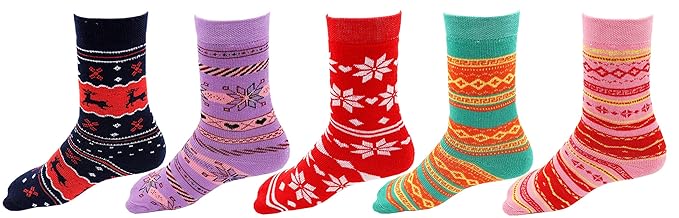 RC. ROYAL CLASS Quarter Length Arylic Wool Thick Terry Socks For Girls And Boys (pack of 5 pairs)