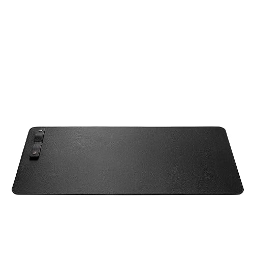 Hidemont Full Grain Leather Desk Pad - Personalized Real Leather Desk Mat Blotter Cord Organizer for Mouse Keyboard - Genuine Leather Table