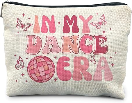 Dance Makeup Bag, Dancer Gifts, Dance Teacher Gifts, Dance Stuff, Dance Team Gifts, Dance Stuff Accessories, in My Dance Era Cosmetic Bag Makeup Pouch