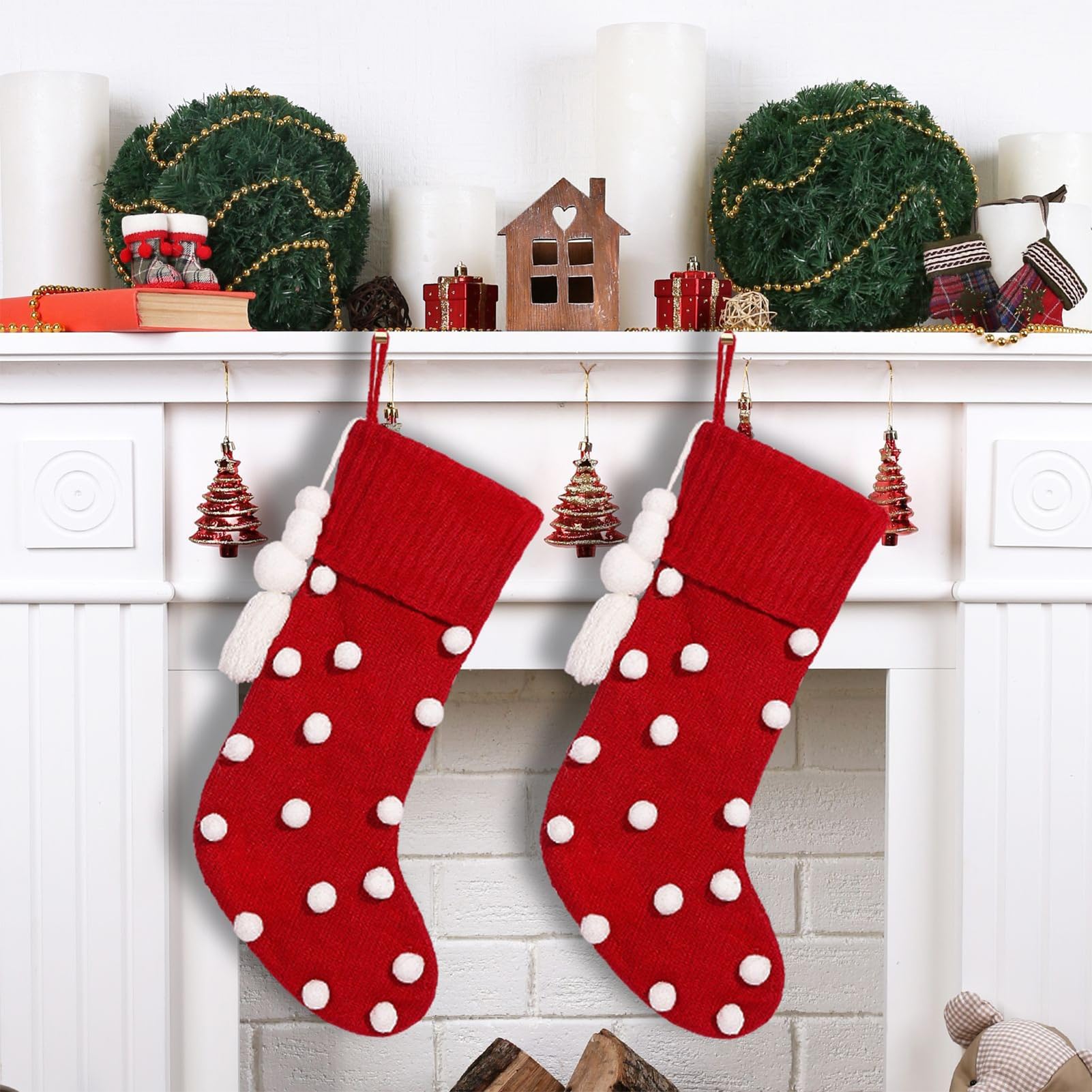 amazon-com-2-pcs-personalized-christmas-stockings-18-inch-red-and-white-polka-dots-print-christmas-socks-xmas-stocking-fireplace-hanging-for-xmas-tree-holiday-party-decoration-home-kitchen