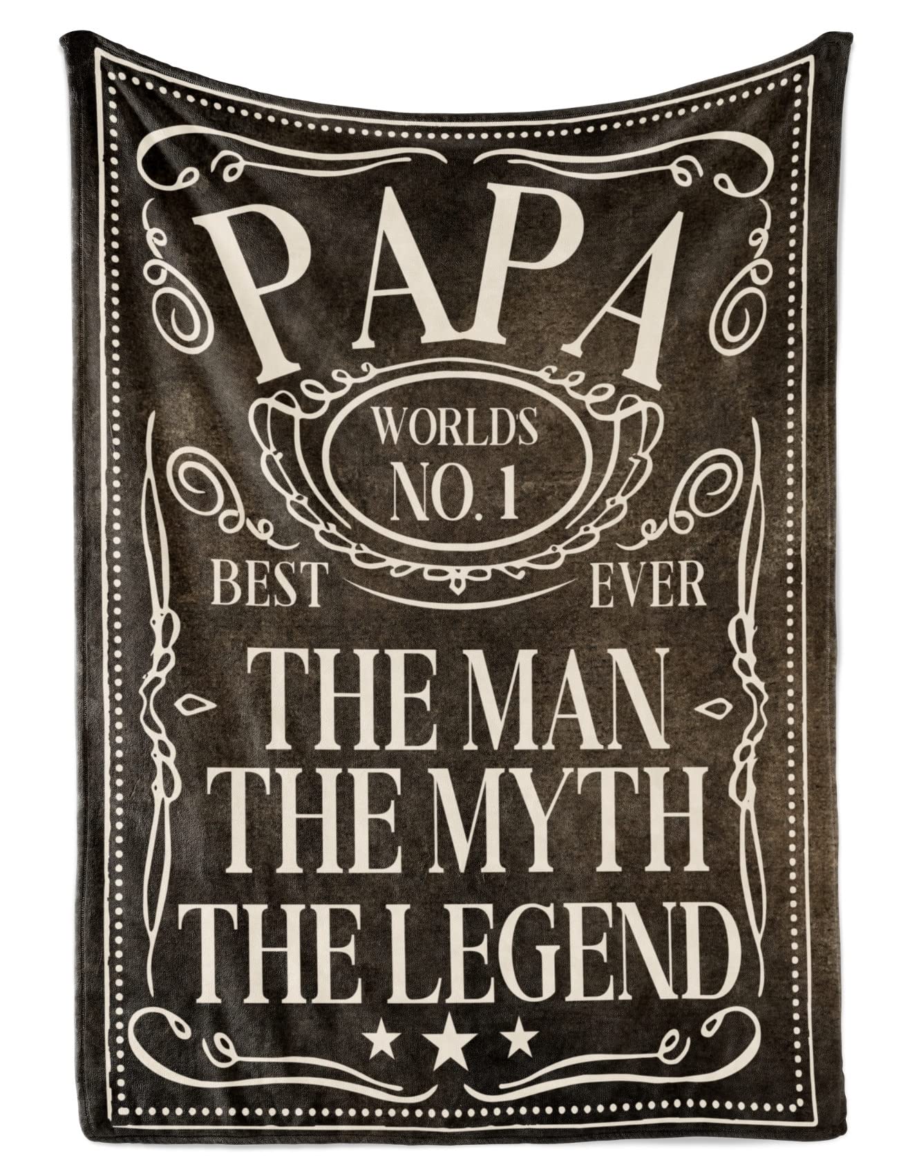 InnoBeta Papa Gifts from Grandkids, Grandchildren, Gifts for Grandpa, Throw Blanket for Grandfather, Presents from Granddaughters Grandsons for