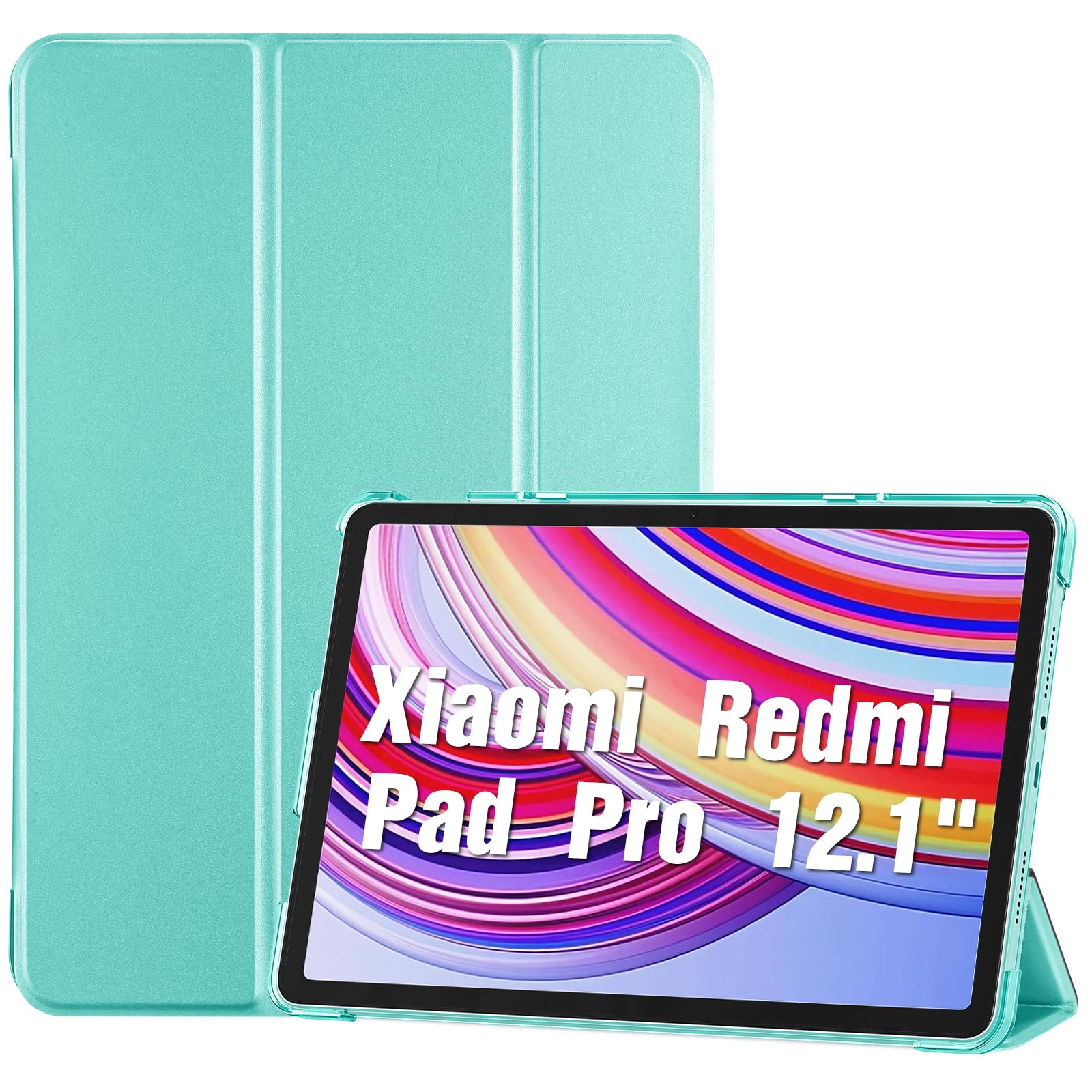 ProCase Cover for Xiaomi Redmi Pad Pro 12.1", Slim Stand Hard Back Shell Smart Cover for Xiaomi Redmi Pad Pro 12.1" -Mint