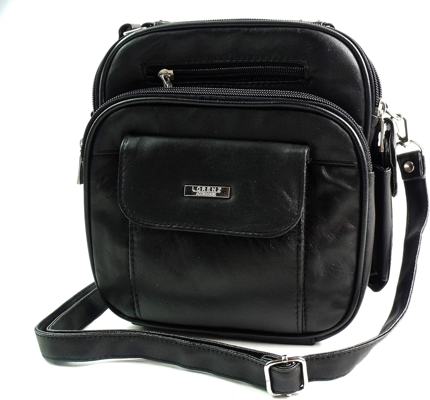 Lorenz Men's Messenger Bag Man Bag Shoulder Bag One Size Black