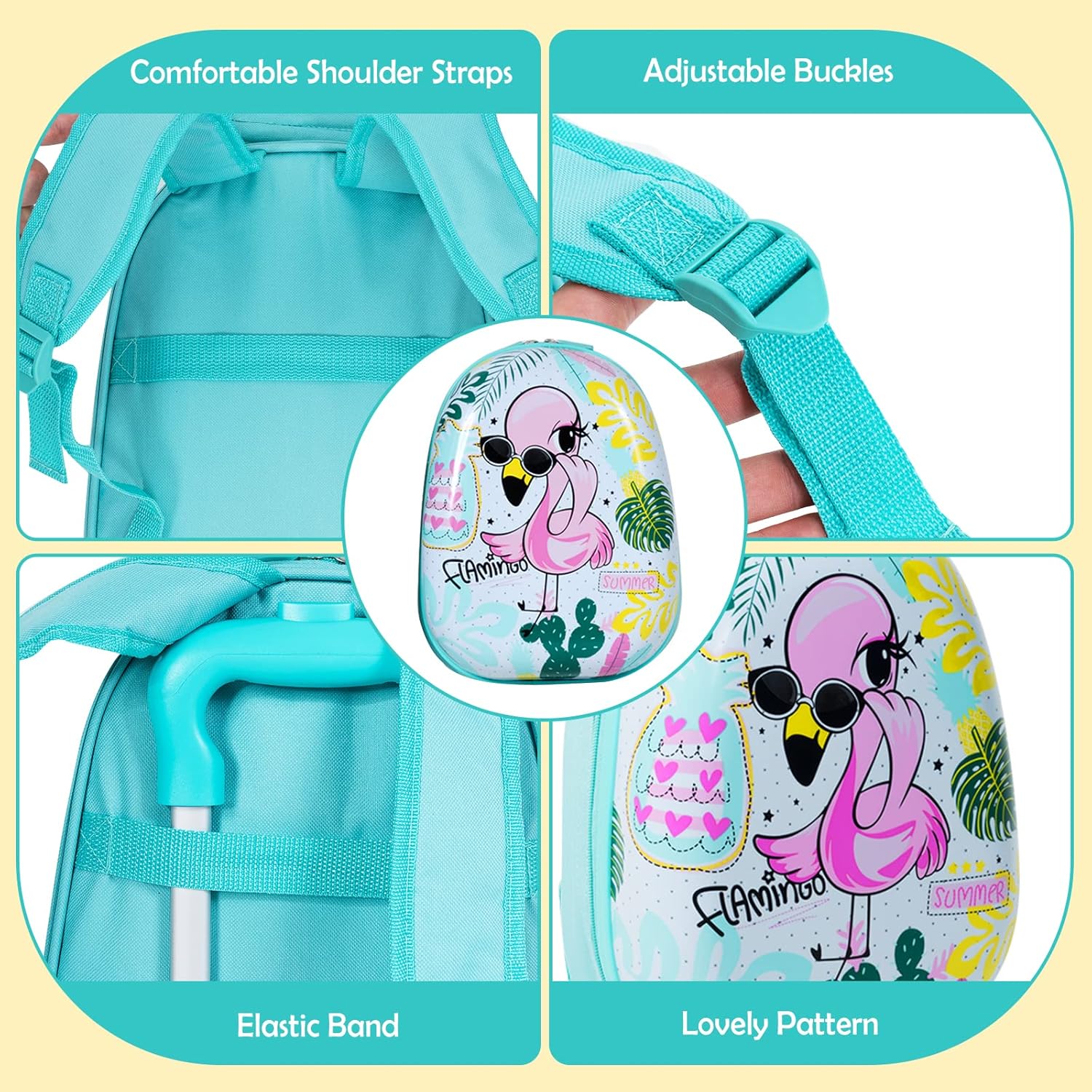 BABY JOY 2 PC Kids Luggage, 16