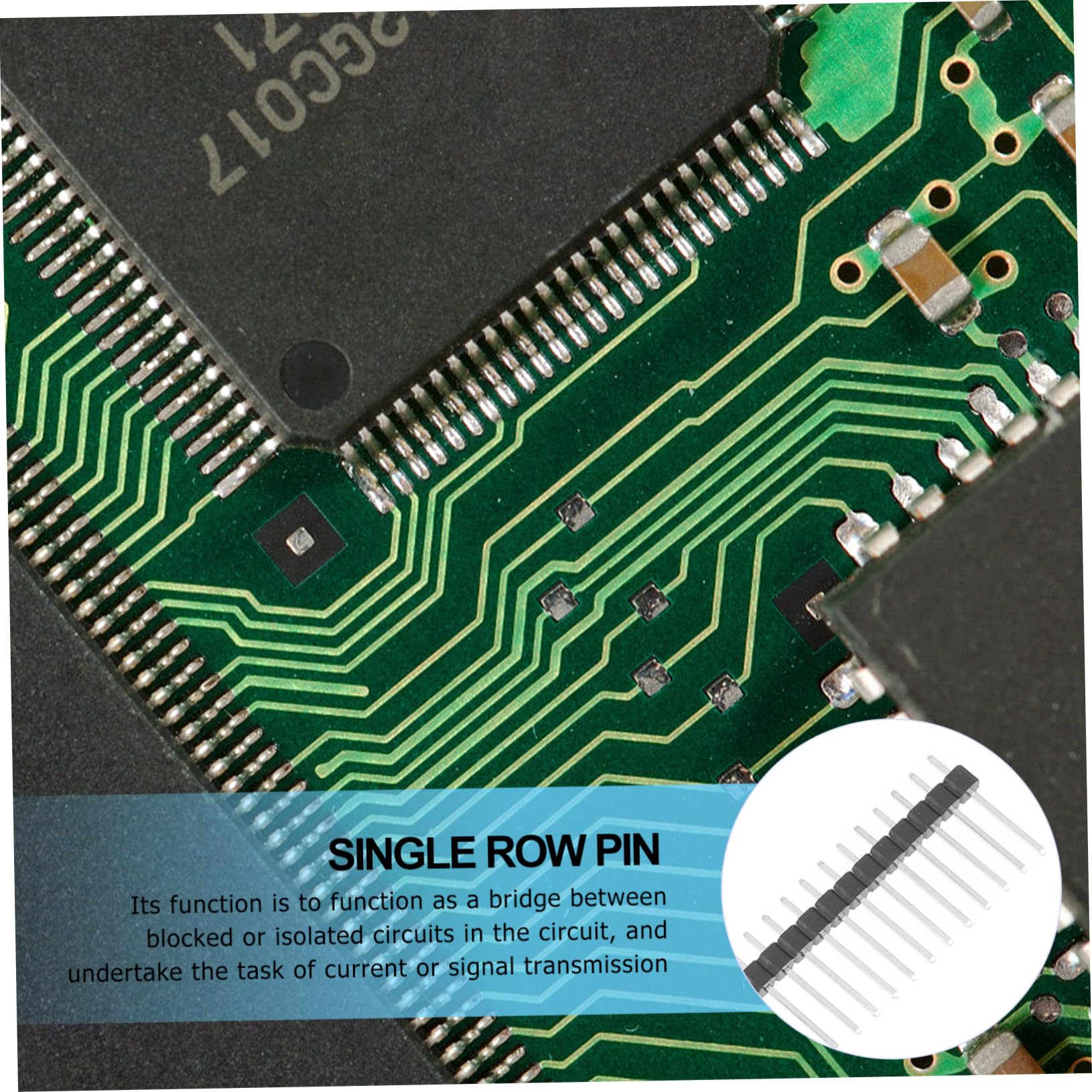 30 pezzi Connettori Pin Maschio Singolo per Pcb Accessori Strip in Rame Placcato Oro per Collegamenti Circuiti Elettronici