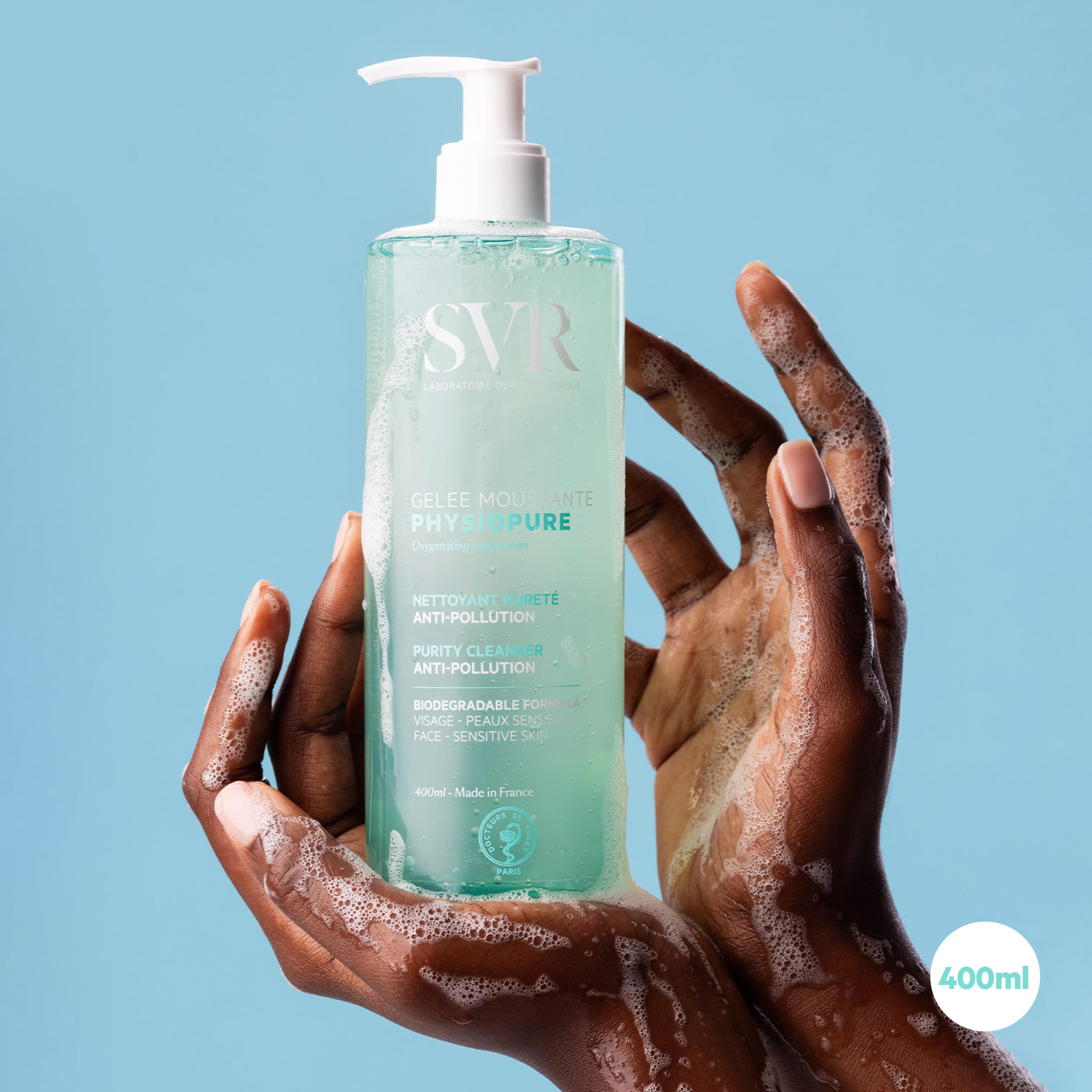 SVR PHYSIOPURE Foaming Face Gel/Make Up Remover with Oxygenating Magnesium for Normal to Balanced Skin 11-Ingredient Minimalist Formula - Image 2
