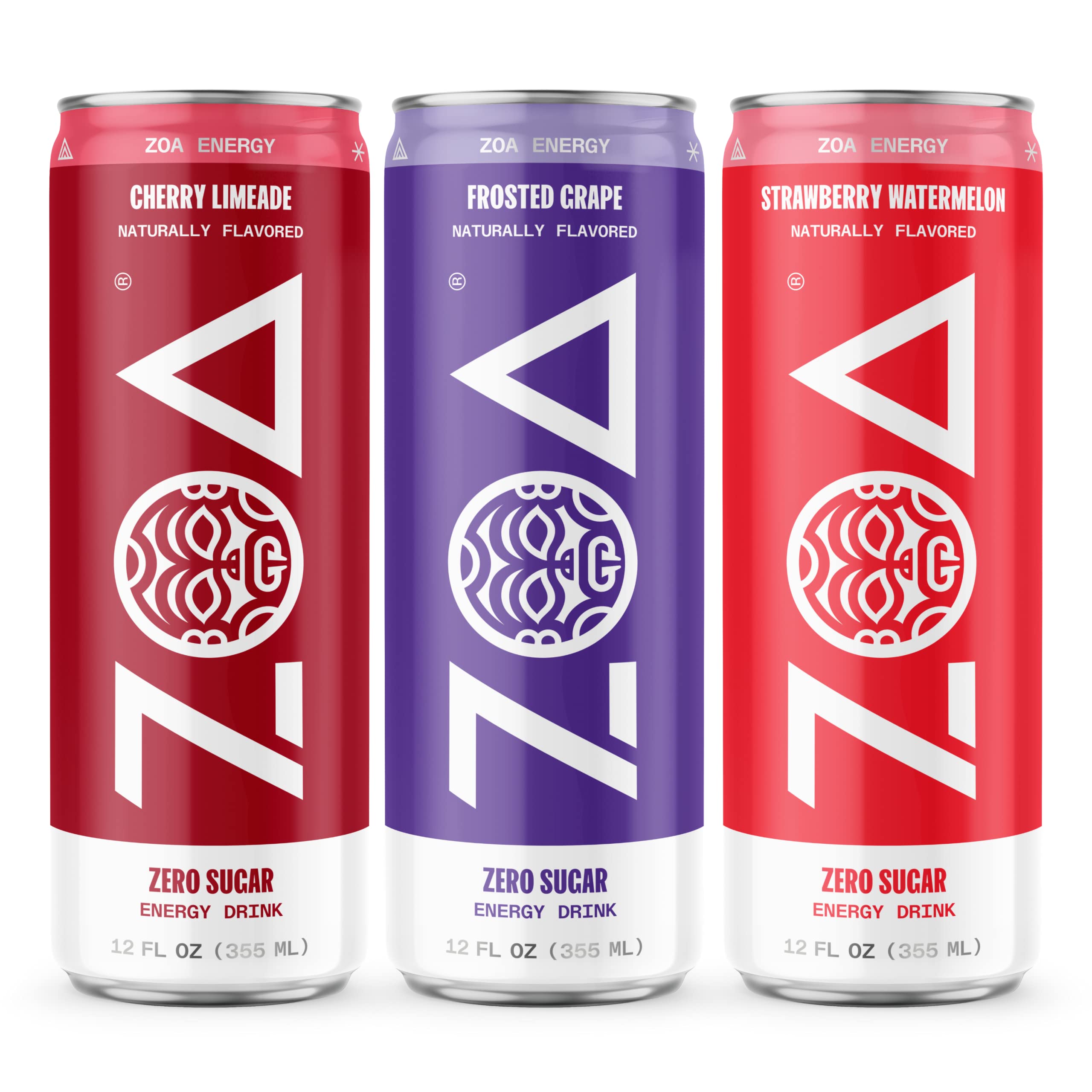 Buy ZOA Zero Sugar Energy Drinks New Flavors Variety Pack, 12 Fl Oz