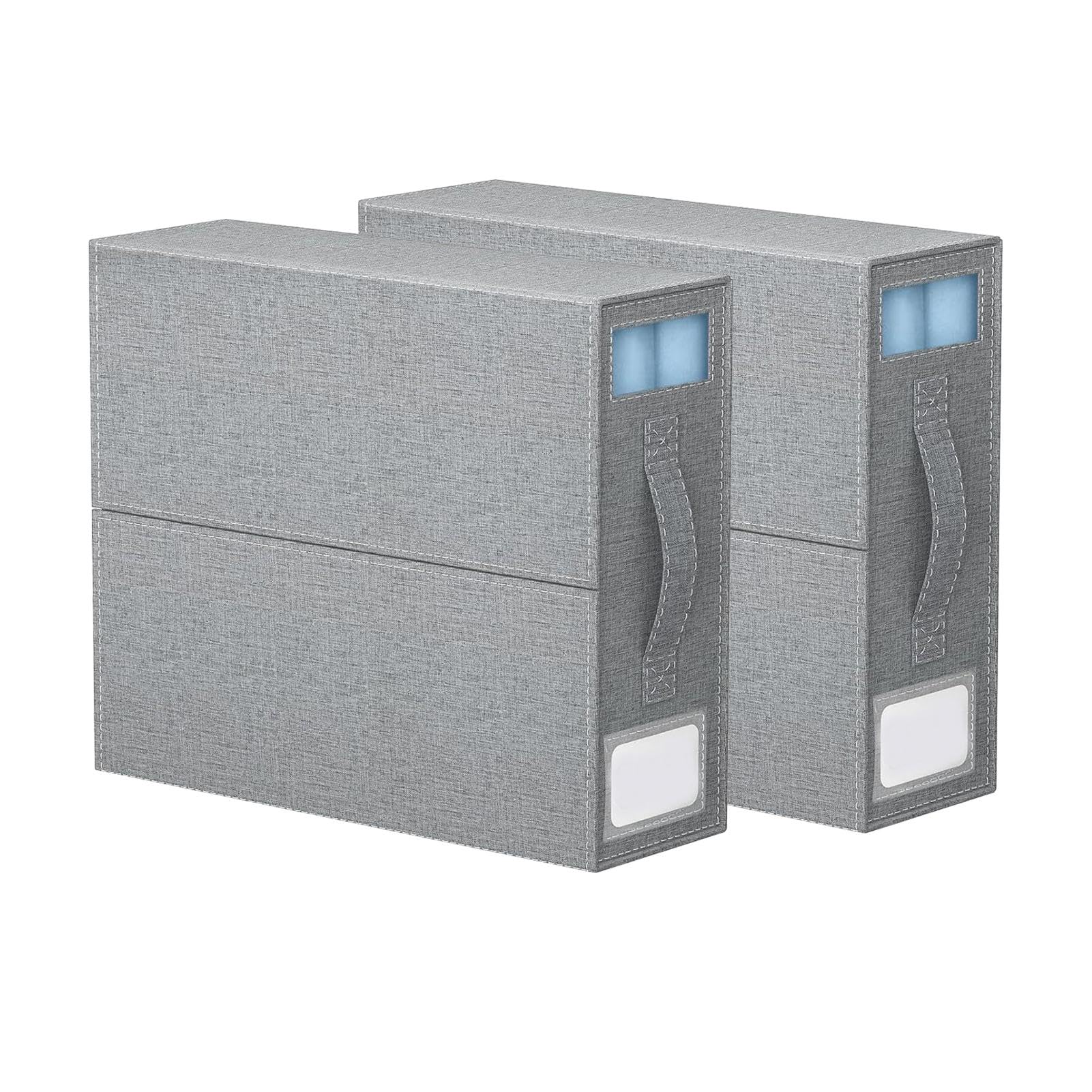 -Set-Organizer – Leinen-Schrank-Organizer, Bettwäsche | Aufbewahrungsbehälter | Bettdecken-Organizer mit Reißverschluss, praktische Aufbewahrungstasche für Bettwäsche, 38,4 x 11,2 x