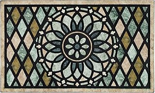 CHICHIC Door Mat Welcome Mat 17x 30 Inch Front Door Mat Outdoor for Home Entrance Outdoor Mat for Outside Entry Way Doorma...