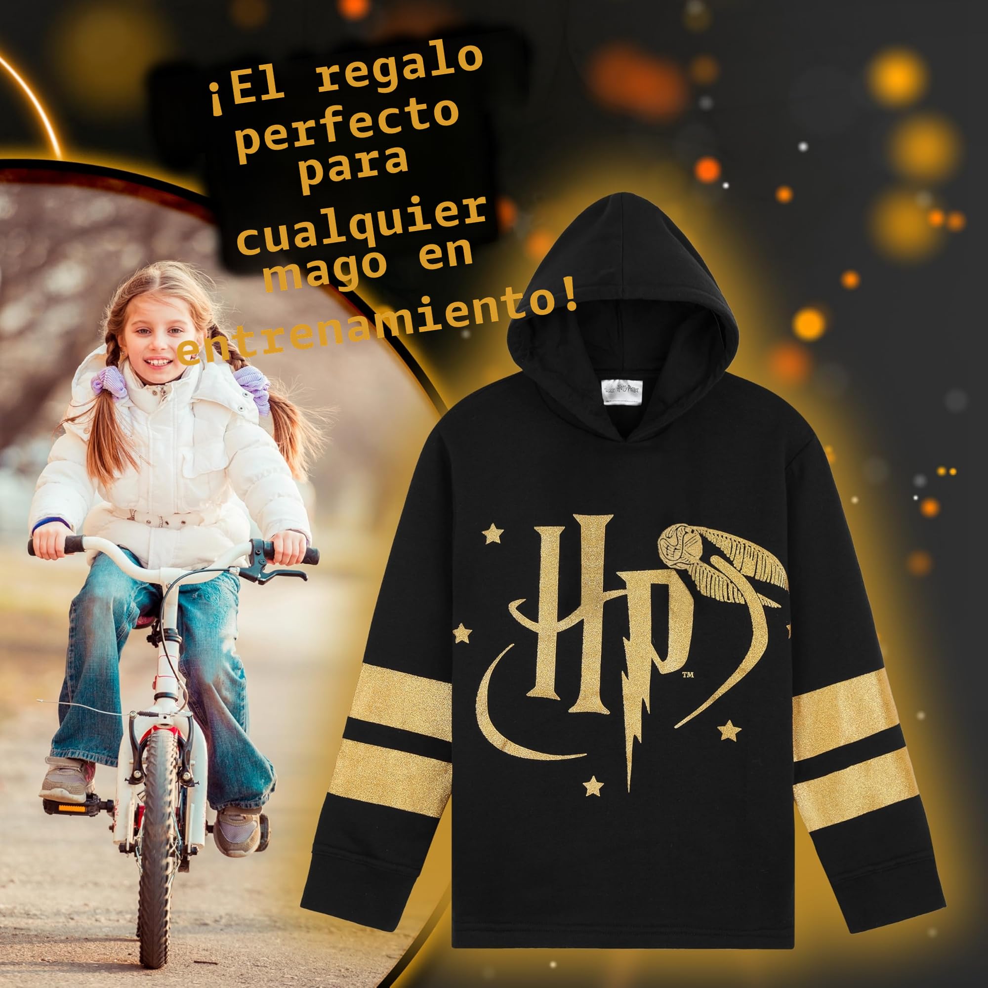 Harry Potter Sudadera con Capucha para Niña - Regalos Niñas
