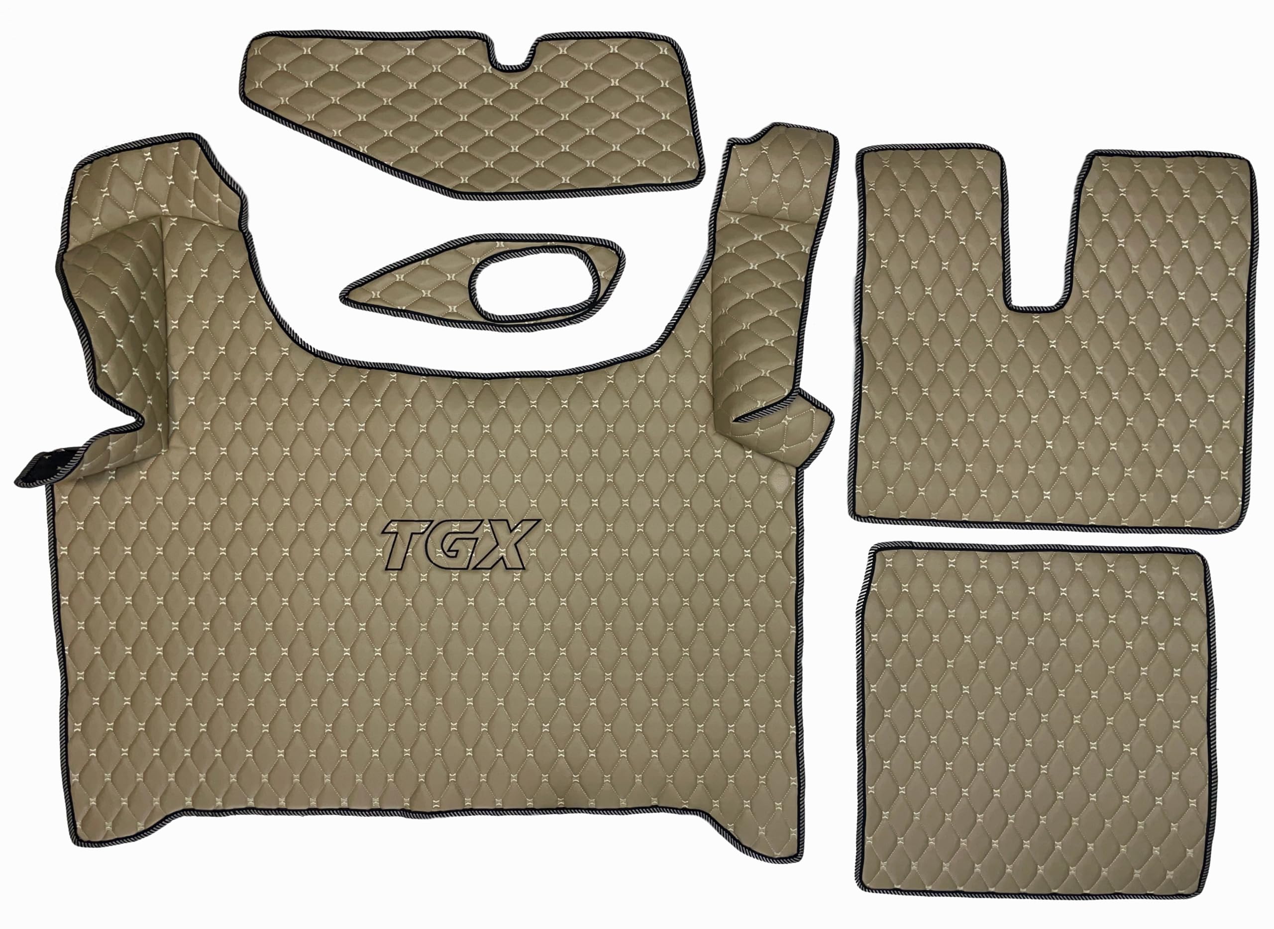 Tunnel covers and floor mats for MAN TGX Automatic 2 drawers - JKS Truck
