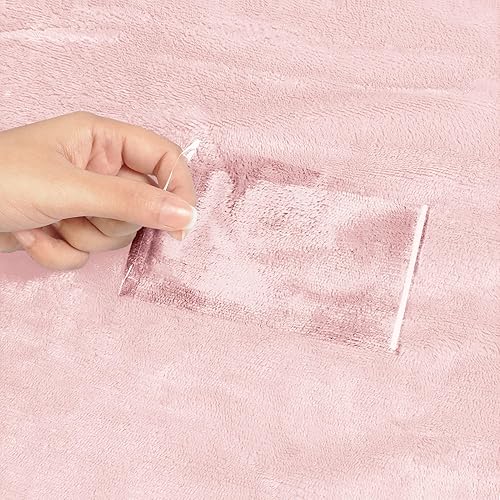 Miniatura 4 de Utopia Bedding Manta Sherpa tamaño individual rosa, 90 x 66 pulgadas  Manta reversible de forro polar de felpa gruesa y cálida de 480 GSM para cama,