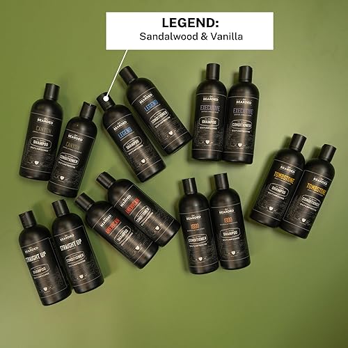Miniatura 5 de Live Bearded Champú y acondicionador totalmente natural para hombres, promueve el crecimiento del cabello, fortalecimiento, acondicionador profundo,
