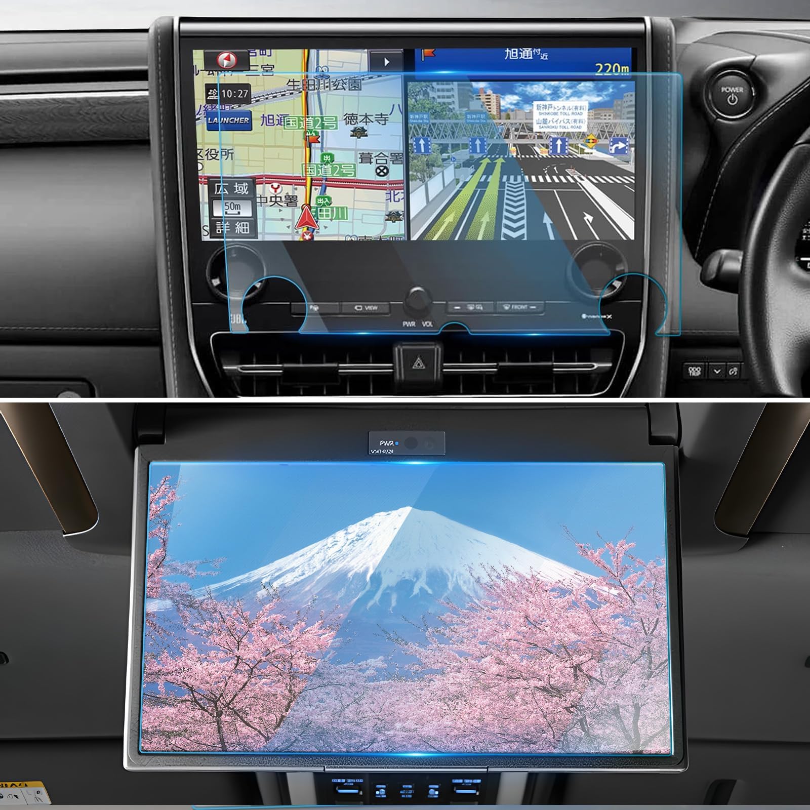アルファード／ヴェルファイア40 13.2型ディスプレイ トヨタ(純正) 13.2型有機EL後席ディスプレイ+40系アルヴェル取付