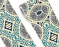 Vista 48 de FLFK Adhesivos de Azulejos de Borde de Pared Despegar y Pegar Papel Tapiz de Borde para Salpicadero de Cocina Baño Cuarto de Ducha, 4"x240