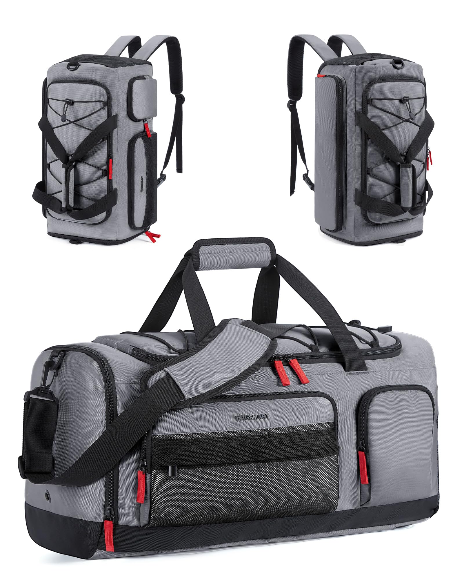 BAGSMART Gym Bag for Women & Men, 35L Sports Travel Duffel Bag with Shoe Laptop Compartment, Anti-Theft Carry On Weekender Bag for Airplane,Workout Overnight Backpack for Travel