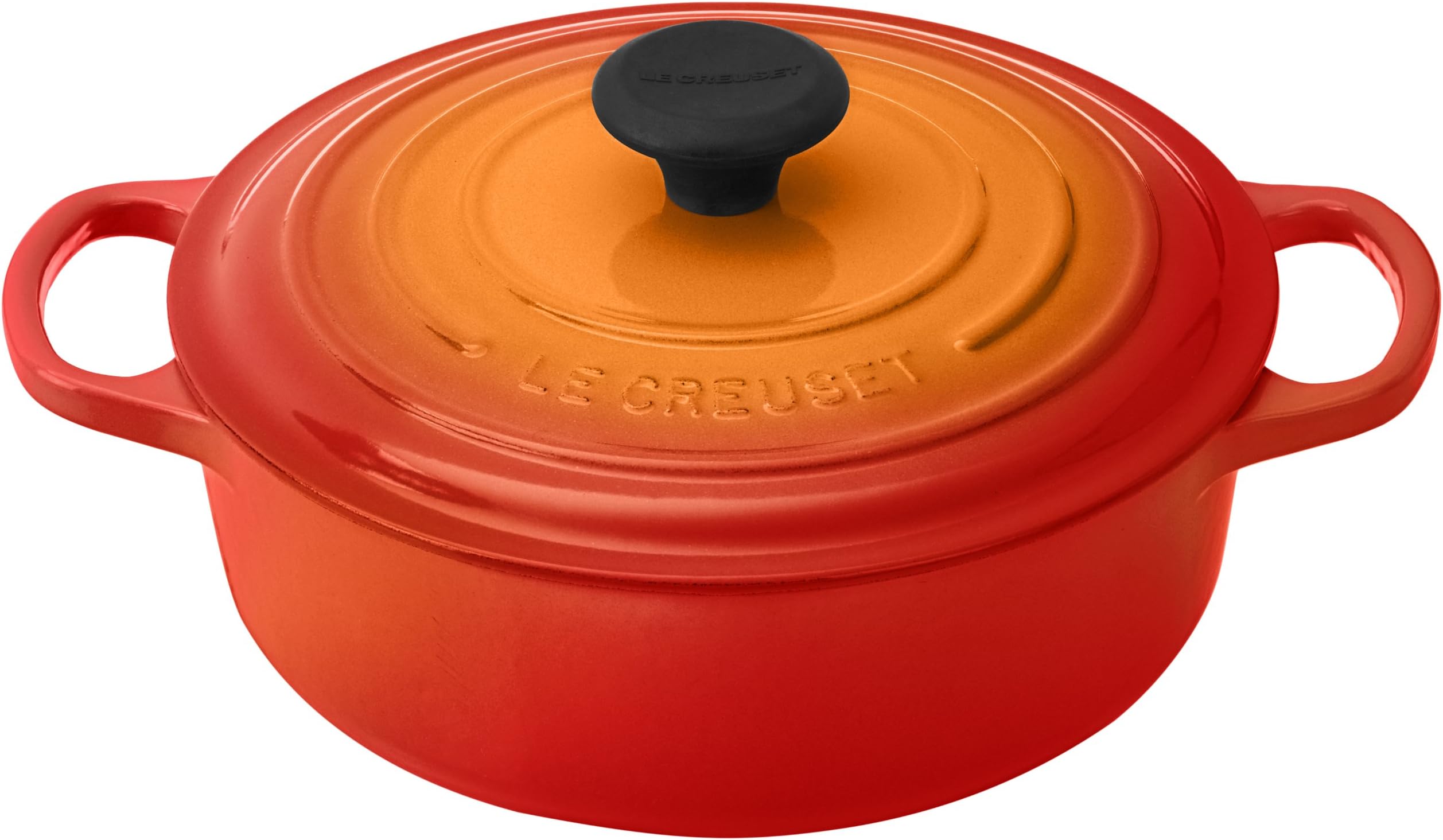 Le Creuset Signature Round Wide 3-1/2-Quart Dutch Oven, Flame