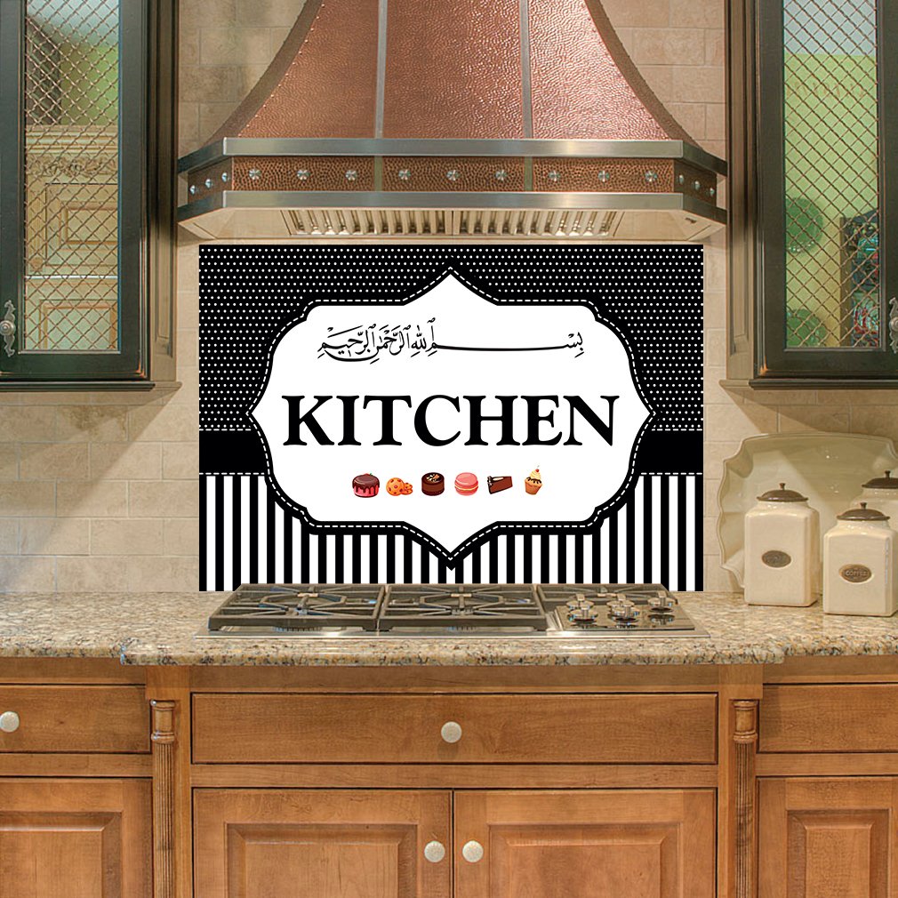 TilkiDünyası Mutfak Ocağı Arkası Kitchen Duvar Sticker - 60x54 cm
