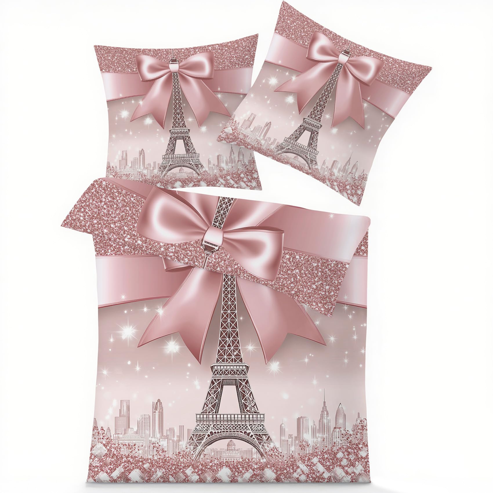 Housse de couette 240x260 Paris pour une décoration de chambre de fille ado