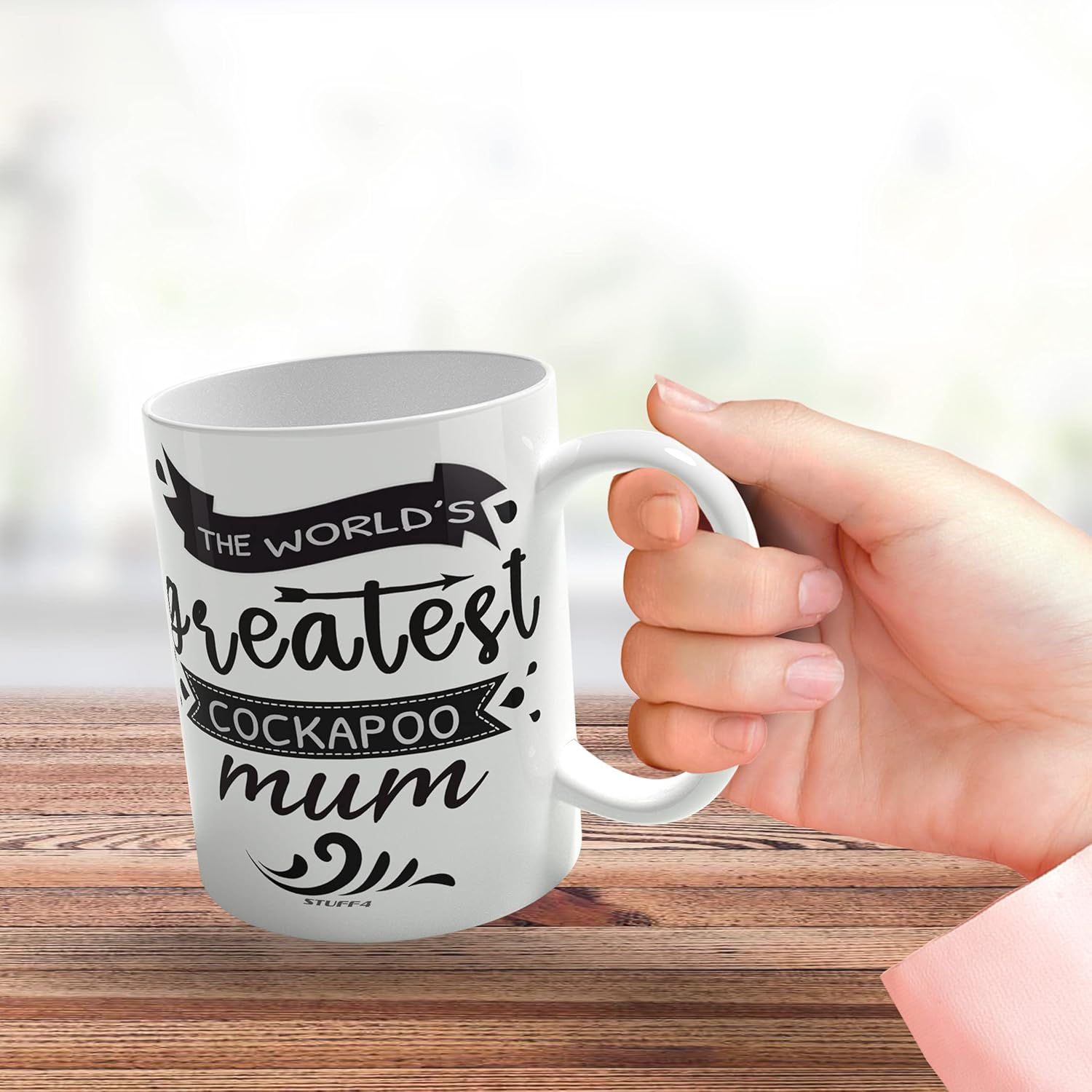 Stuff4 The World's Greatest Cockapoo Mum, 11oz Ceramic Dishwasher Safe Premium Mugs, Cockapoo Gifts for Lovers Dog Mum Mug - Image 4