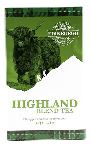 Edinburgh Tea & Coffee Company Highland Blend - Té negro, 25 sobres  etiqueta