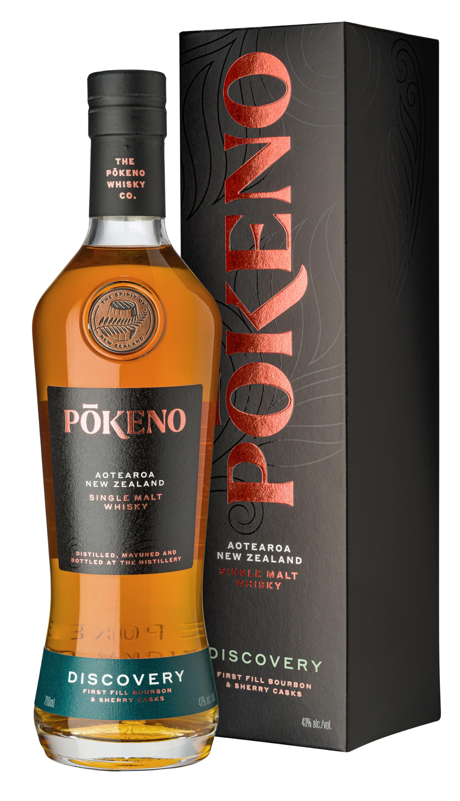 Pōkeno Discovery | New Zealand Single Malt Whisky, 70cl, 43% ABV