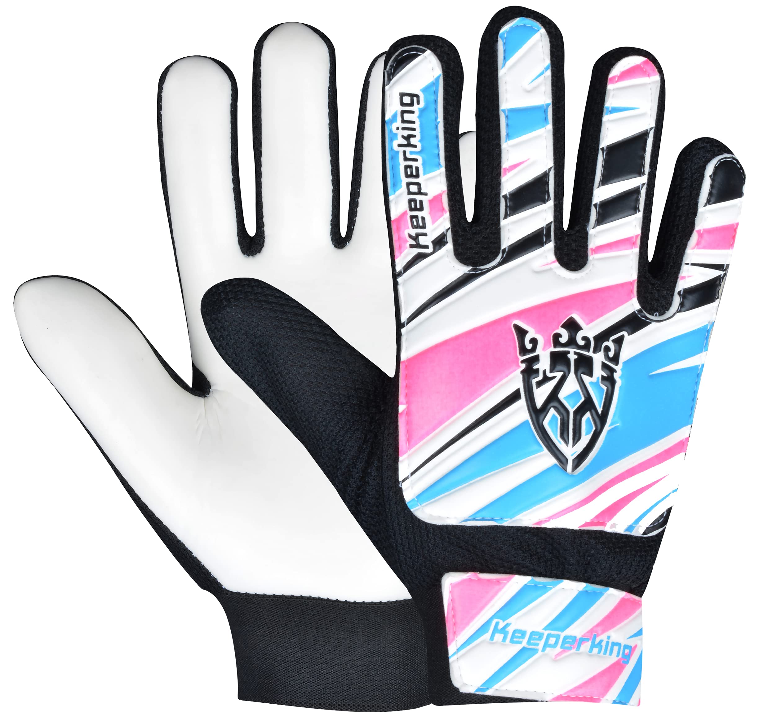 Keeperking Torwarthandschuhe Kinder, Jungen und Mädchen, Junior Fußballhandschuhe Fußball Spielerhandschuhe für Jungen tormannhandschuhe Große 4-7