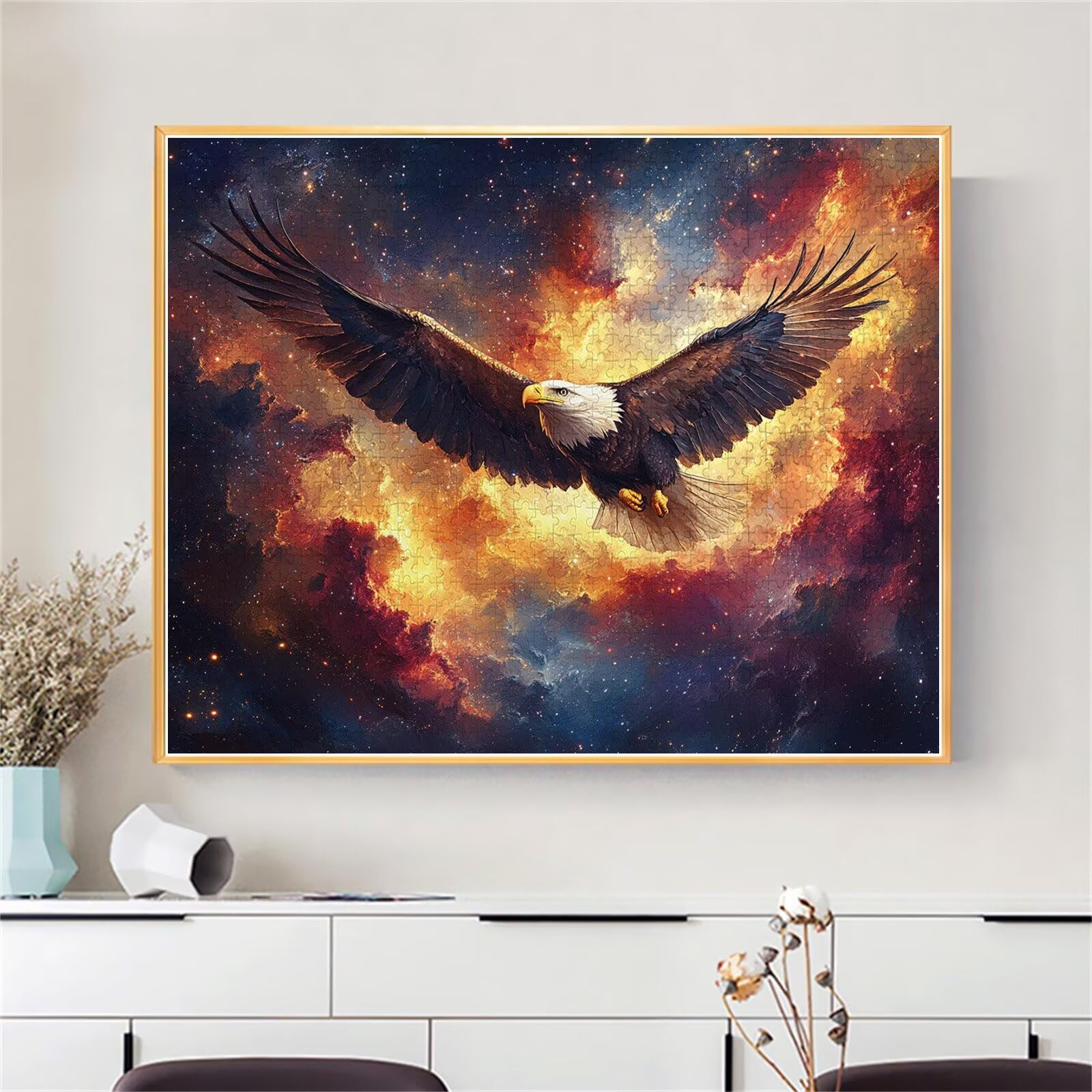 Puzzle Erwachsene 2000 Teile Adler Abstrakt Educa Jigsaw für Kinder ab 8 Jahren Mädchen Jungen, Erwachsene Impossible Klassische Puzzles Schwer, Anspruchsvoll Spielspaß, Als Geschenke 70x99cm t-440