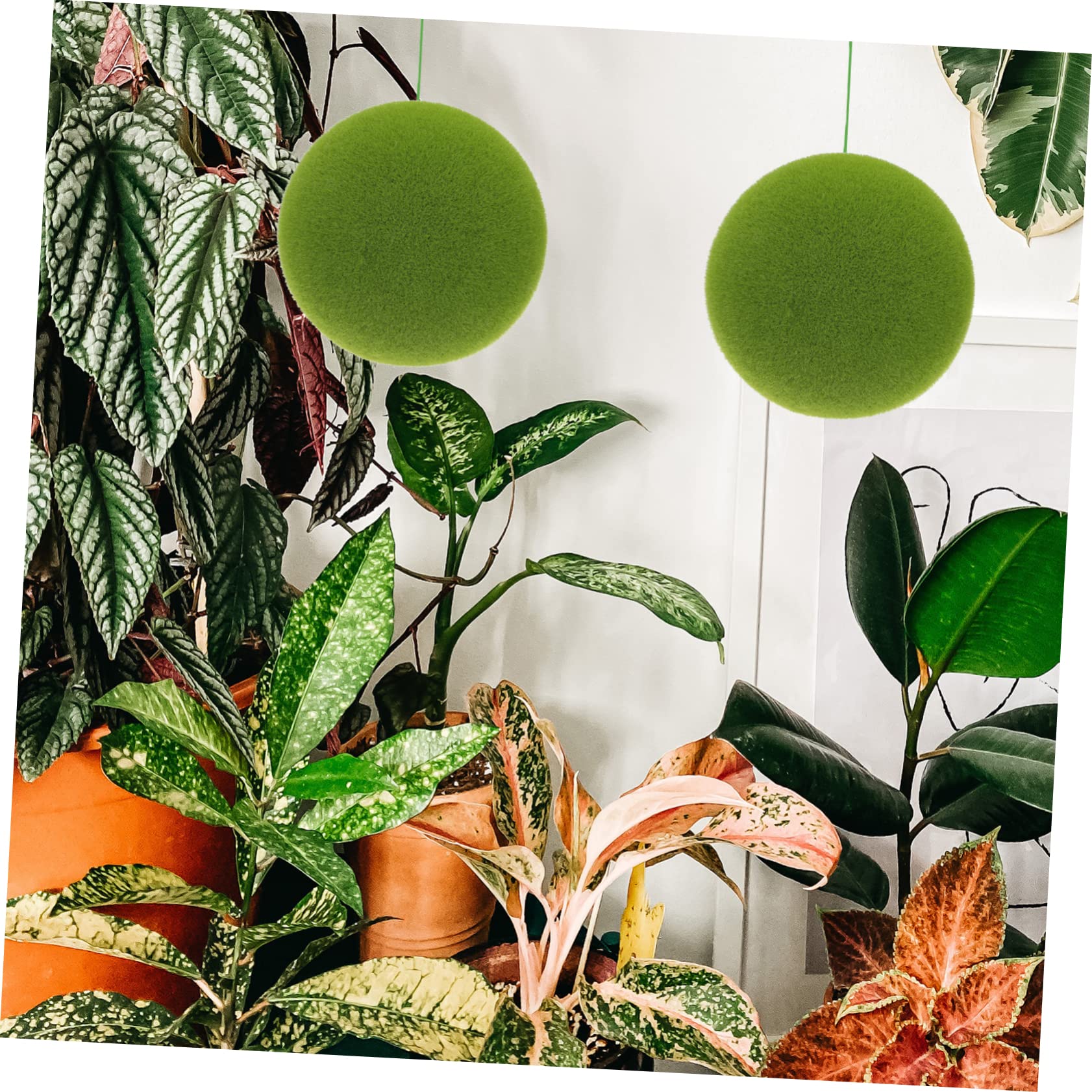 ABOOFAN 3St Simulierter Moosball Kunstmooskugeln als Vasenfüller Blumenmoos kunstpflanze kunstplflanze Ornament DIY blumenkunst versorgung Einkaufszentrum Layout Mooskugel Hochzeit