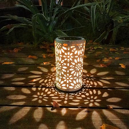 Amazon Co Jp Tefuanan ソーラーライト 欧洲風 屋外 自動点灯 防水 暖黄 Led 風景ライト 装飾ライト アウトドア おしゃれ 中庭 公園 菊 11 10 2 41 5cm Diy 工具 ガーデン