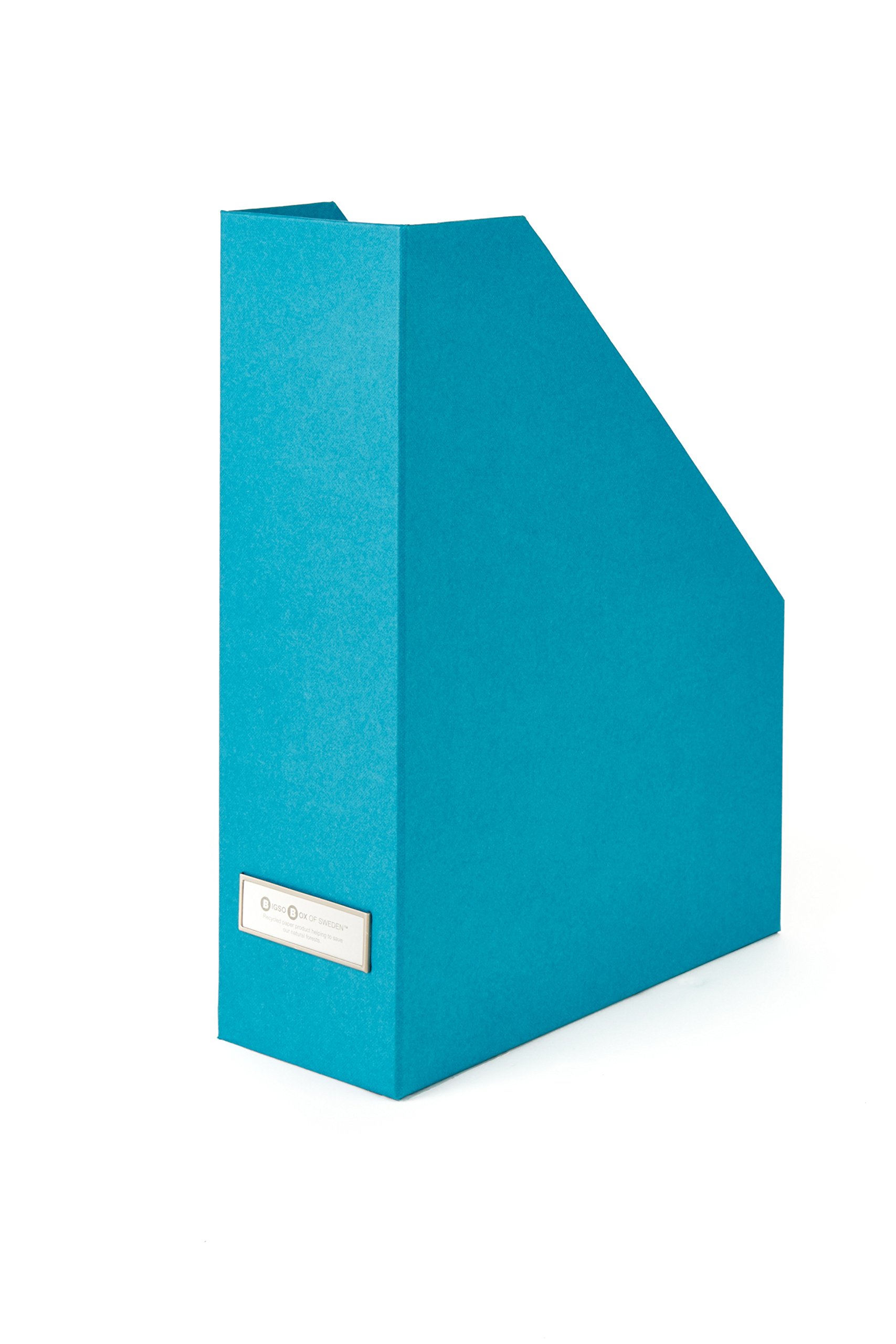 Bigso Box 941156641 Magazine File, Magazine Rack, Victoria Model 32.5 x 25 x 10 cm, Turquoise, Office
